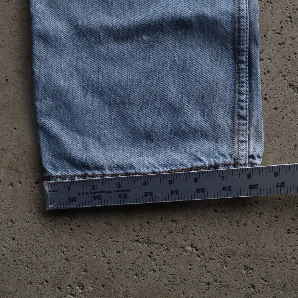 Levis 550 Relaxed Fit Jeans Mens 40x32 Light Wash Straight Leg Blue Denim